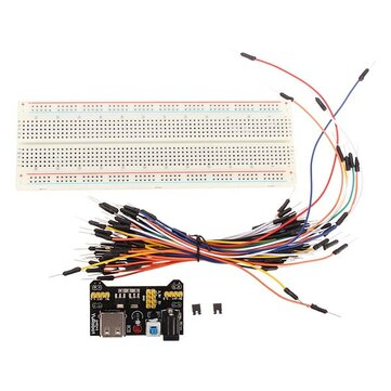 Geekcreit® MB-102 MB102 Panneau de Circuit sans Soudure + Fiche d'Alimentation + Kits de Câbles de Sauteur pour Arduino