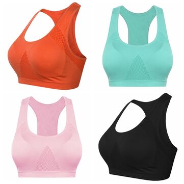 Yoga Running Sport Push Up Bra Tank Shirt Underwired Kleding Snel Droog