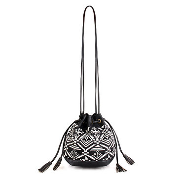 Vrouwen Tassel Crossbody Bag Vintage Emmer Bag