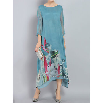 أنيقة غير النظامية الأزهار اللباس