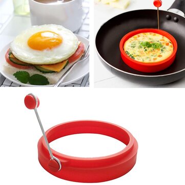 Honana HN-EG1 Omelet Maker Mold Ronde Vorm Siliconen Anti-aanbak Frituren Eivorm Vorm Ring Pannenkoek Ringen Mold Voor Keuken Koken Schimmel