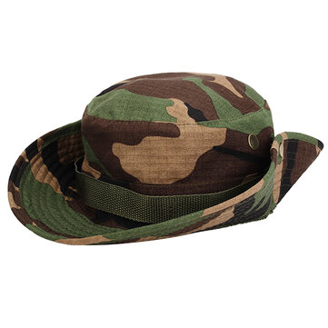 MUXINCAMP Outdoor Fisherman Hat Military Ben Nepalski Jungle Zaokrąglone krawędzie Bucket Hat