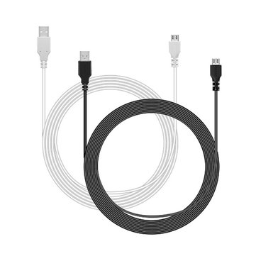 Digoo DG-BB-13MW Comprimento de 9,99ft 3m Cabo de Alimentção de Carregamento Micro USB Durável para Dispositivo de Câmera etc