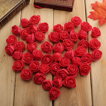 50pcs 2 5cm Artificial Roses Pe Foam Rose Flower Wedding Party