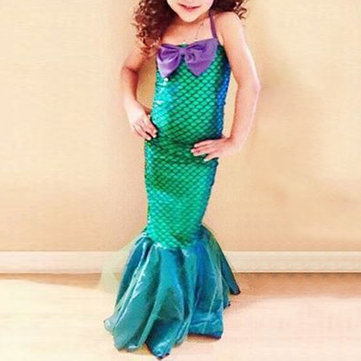 Robe de sirène cosplay fille 4Y-12Y