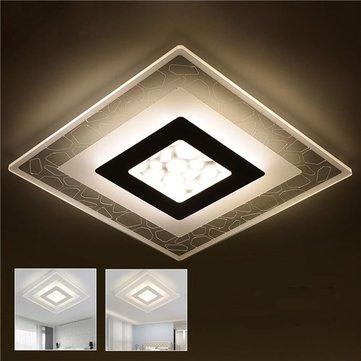 28w Modern Simple Square Acrylic Led Ceiling Lights Living Room Bedroom Home Lamp Ac220v