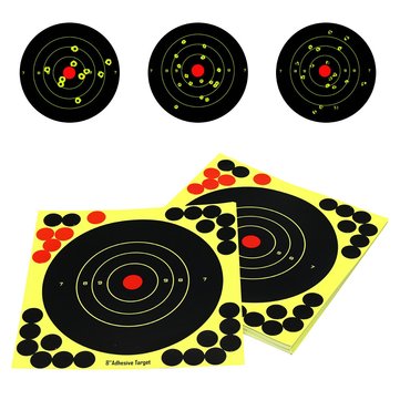 Papel de tiro objetivo 8/" Splatter y Adhesivo Palo Para 50 paquetes