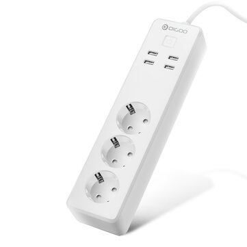 DIGOO DG-PS01 Smart Power Strip Trabalhar com Porta USB Inteligente Alexa Casa Controle Remoto Tomada Outlet