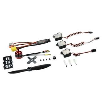 SonicModell Power Combo 1806 KV2400 Brushless Motor & 30A ESC & 8g Servo & 5045 Propeller Spare Parts For Skyhunter Racing Airplane
