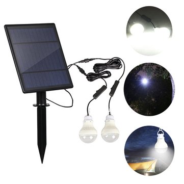 Uitgelezene zonnepaneel 2 stks led lamp kit waterdichte licht sensor outdoor KF-04