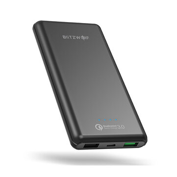 [Qualcomm Certified] BlitzWolf&reg; BW-P6 10000mAh 18W QC3.0 Dual USB Polymer Fast Charging Power Bank  