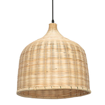 E27 Modern Rattan Chandelier Pendant Light Ceiling Lamp Cover For Home Indoor Decoration