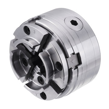 RODE PIJL Houtbewerking 4 Inch Omkeerbare Hout Draaipunt 1-Inch x 8TPI Draad Hout Draaibank Chuck Hout Draaigereedschap