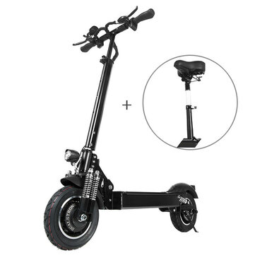 Janobike&nbsp;T10&nbsp;2000W&nbsp;double&nbsp;moteur&nbsp;23.4Ah 10 pouces scooter électrique pliant avec siège 70 km / h vitesse maximale plage de kilométrage 80 km charge max 200kg