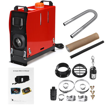 Tudo em One Unidade 8KW 12V Ferramenta de Aquecimento de Carro Diesel Air Aquecedor Buraco Único LCD Monitor Warmer Estacionamento Para Carro Caminhão Ônibus Barco Barco RV