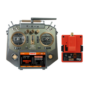 FrSky HORUS X10 Express 24CH ACCESS ACCST D16 Mode2 FCC Version Transmitter with R9M 2019 900MHz Long Range Transmitter Module