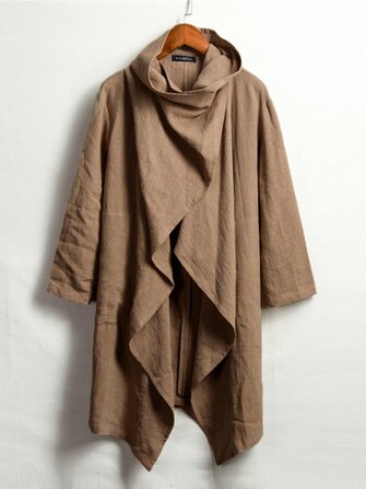 Męskie, nieregularne, jednokolorowe, oddychające, modne z długim rękawem C.