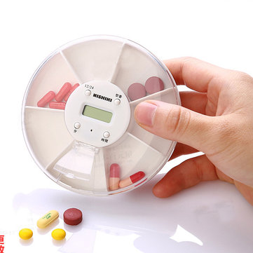 Xmund XD-PB2 p&iacute;ldora recordatoria programada Caso 7 compartimientos Viaje Port&aacute;til Bill Almacenamiento Caja Recipiente para p&iacute;ldoras