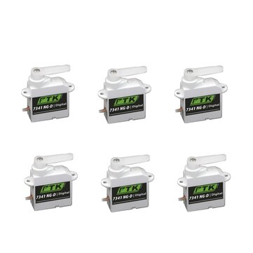 6 PCS PTK 4.3g Digital Servo 7341 NG-D Nylon Gear For EPP E3P Airplane Indoors Mini RC Drone Aircraft Helicopter