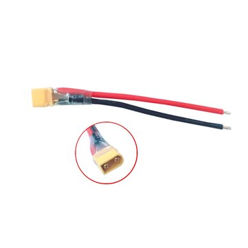 XT30 Plug Power Filter Wire XT-30 Cable 100UF Capacitance 16V 2-4S Input Supply Stable Power Cable for Flight Controller FC ESC FPV VTX RX