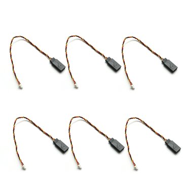 6 PCS RC Servo Wire 15cm 28AWG Ar6400 to Normal Servo Adpater Cable TJC8 2.54mm JST-XH 1.0mm 3P For RC Drone DSMX DSM2 Receiver