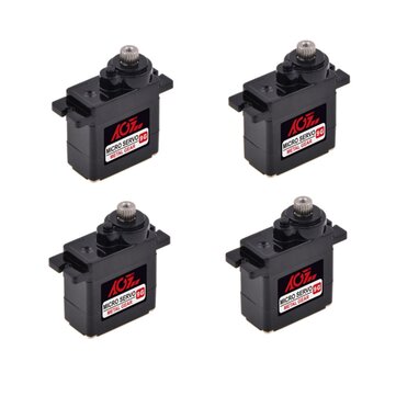 4 PCS AGF B11DLSA Analog 2.8KG 11g Micro Metal Gear Servo For Fixed Wing RC Airplane Car Robot