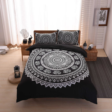 3 Pcs Bedding Sets Bohemian National Style Pillowcase Quilt Cover