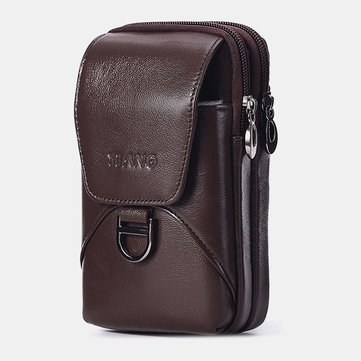 Wielofunkcyjna&nbsp;męska&nbsp;torba&nbsp;na&nbsp;talię&nbsp;z prawdziwej skóry