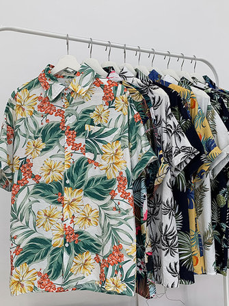 Chemisier d&eacute;contract&eacute; pour femme, feuilles, imprim&eacute; floral, plage, &eacute;t&eacute;