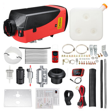 12 V 8KW Diesel Luchtverwarmer voor LCD Monitor Thermostaat Diesels Air Standkachel Kit Metal Shell Standkachel Voor RV Truck Boot Trailer Verwarming