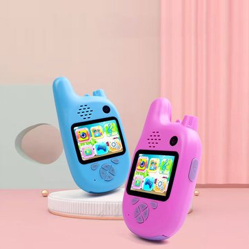 Bakeey 2.0 pulgadas 600 mAh 2000W p&iacute;xel Mini port&aacute;til Walkie Talkie HD C&aacute;mara MP3 Tel&eacute;fono de tarjeta peque&ntilde;a para ni&ntilde;os m&aacute;s peque&ntilde;os
