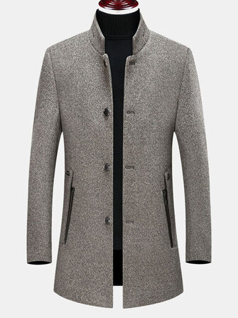 Uzun Yaka Windbr yılında Erkekler Orta Yaşlı Yeni Yün Baba