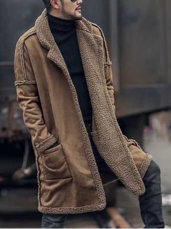 رجل&nbsp;Plus&nbsp;حجم&nbsp;الصوف&nbsp;مزيج&nbsp;ضعف الجانب لبس رشاقته معطف