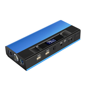 98900mah Car Jump Starter with LCD Screen 12V Auto Battery Booster Portable Power Pack W/ LED/SOS Flashlight