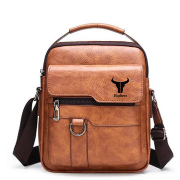 Ekphero&nbsp;Men&nbsp;Vintage&nbsp;Business&nbsp;Bolsa&nbsp;Crossbody Bolsa Escritório Casual
