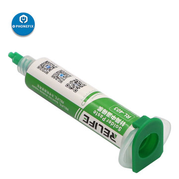RELIFE RL-403 BGA Solder Paste Flux Syringe 10CC 183℃ Sn63/Pb37 20-38um no-clean Lead Soldering Paste