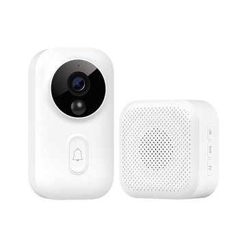 XIAOMI Mijia MJJSQ01-FJ Smart 720P videodeurbel met deurbelontvanger 4 LED IR Nachtzicht Bewegingsdetectie Deurbel AI Gezichtsidentificatie