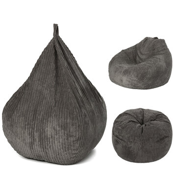 Large Bean Bag Chair Couch Corduroy Sofa Covers Indoor Lazy Seat