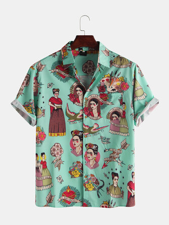 Camicie a manica corta con stampa personaggi del palazzo