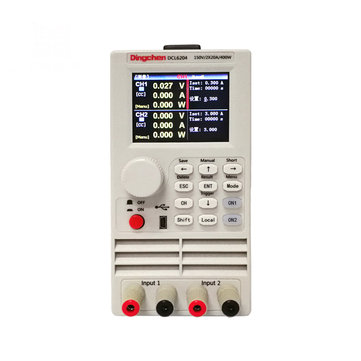 RS232 DCL6104 Communication DC Electronic Load Single Pass / Dual Channel 400W LED Drive Battery Capacity Load Tester