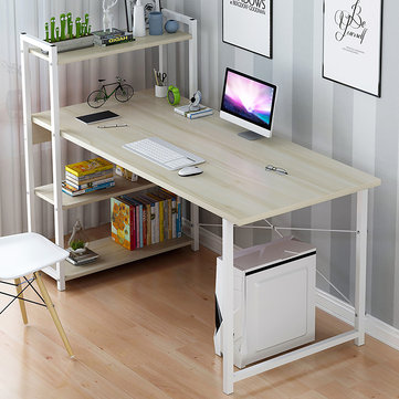 Computer Laptop Desk With Shelves Modern Style Computer Table