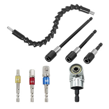 Angle de 105 ° 1//4/" Extension Hex Perceuse Tournevis Socket Holder Adaptateur pour forets
