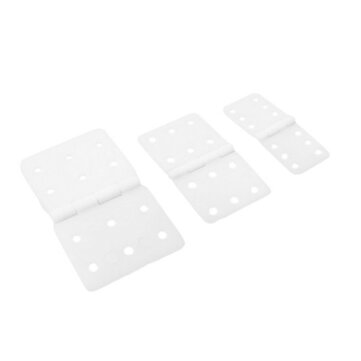 10pcs URUAV 12*24/16*29/20*36mm Nylon&Pinned Hinge for RC Airplane Aileron Connection RC Airplane Parts Aeromodelling Model DIY