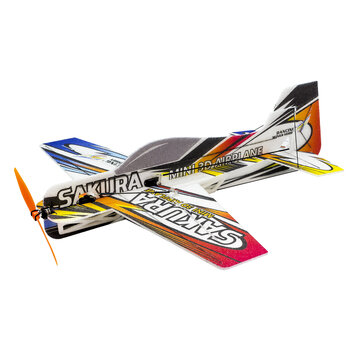 SAKURA E2101 MINI 3D Airplane Kit 420mm Wingspan Trainer for Beginner 3D Aerobatic RC Aircraft Stunt Plane