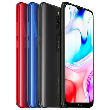 Xiaomi Redmi 8 Global Version Caméra arrière double de 6,22 pouces, 3 Go, 32GB, 5000mAh, Snapdragon, smartphone 439 Octa avec noyau 4G