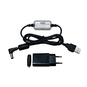 URUAV Upgraded 2 In 1 Lipo Battery Power Supply Charging Cable With 5V Adapter Filter for Fatshark Skyzone EV200D EV300D FPV Goggles