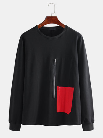 メンズアサシンクリードハイストリートセーターダークブラックポケット